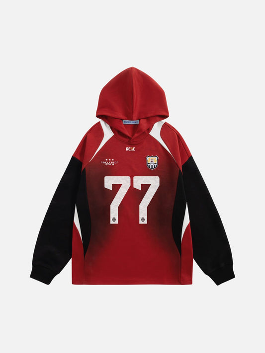 Aelfric Eden 77 Color Blocking Pullover Hoodie
